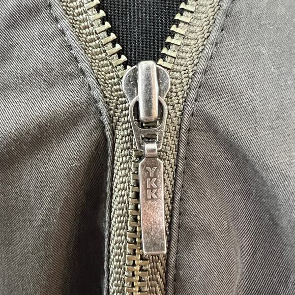 Urban Research Doors Dark Green Bomber Jacket Full Zip Cropped Pockets Size 1 S - Picture 8 of 15